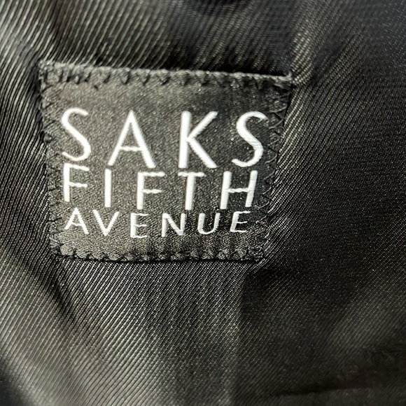 Saks Fifth Avenue 100% Camel Hair Black Sport Jacket sz 44R - Picture 8 of 9